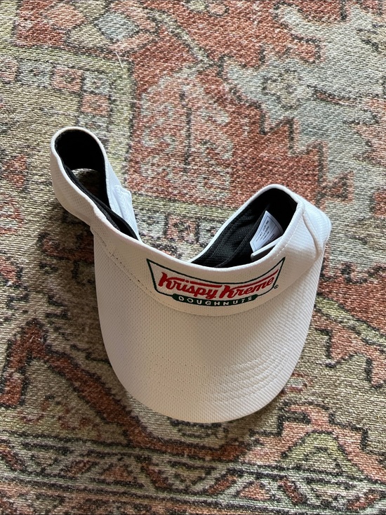 Krispy Kreme Accessories - Krispy Kreme White Visor with Logo